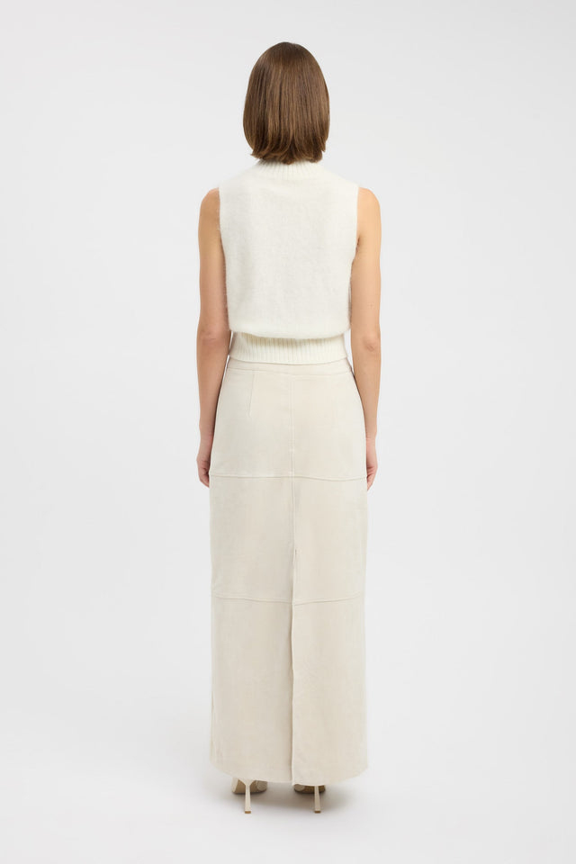 back Suki Maxi Skirt Kookai Straight Maxi brown womens-skirts 