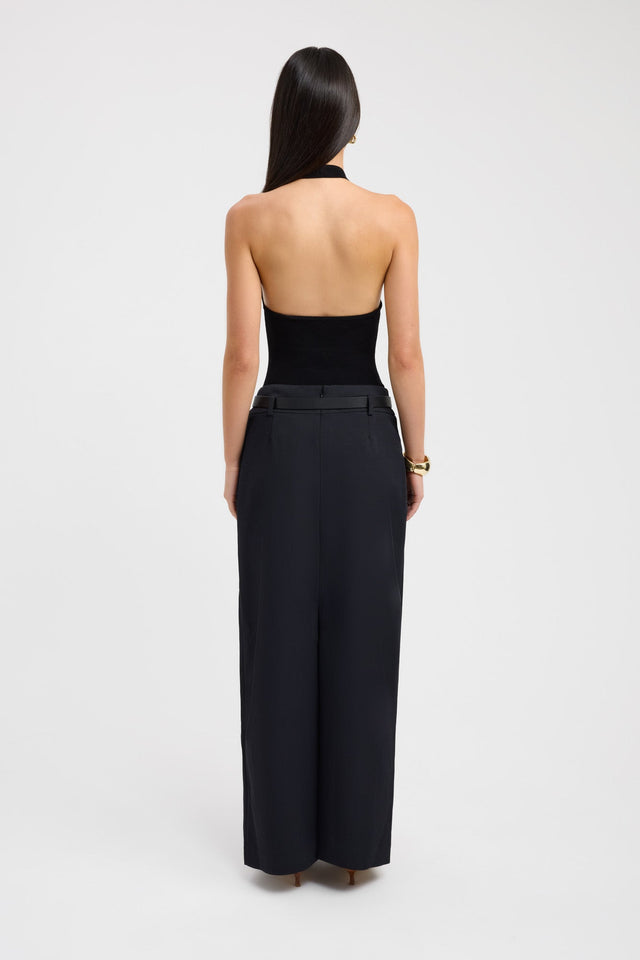 back Ariel Low Rise Maxi Skirt Kookai Straight Maxi beige womens-skirts 
