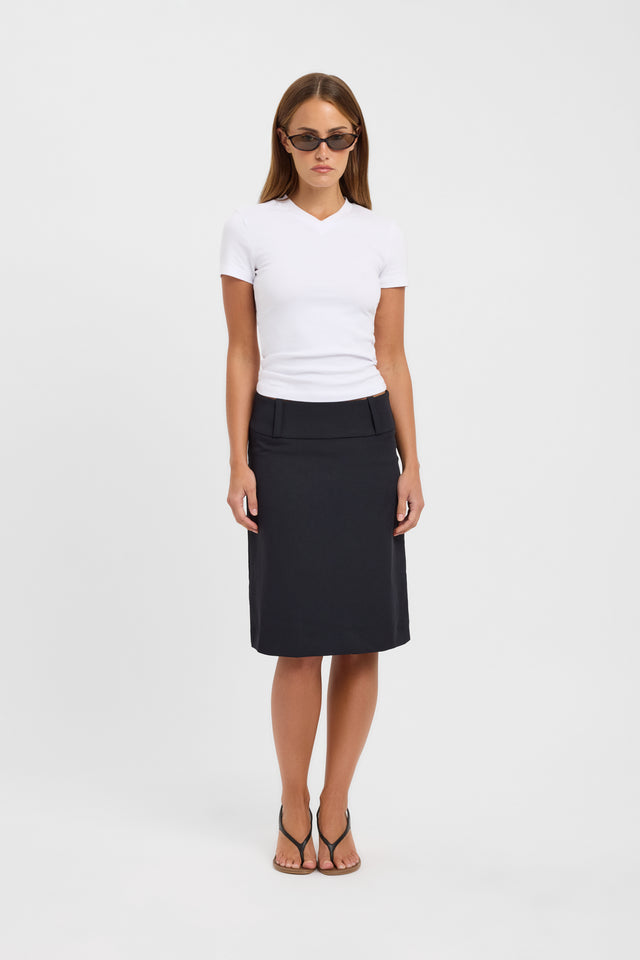 Ariel Low Rise Midi Skirt