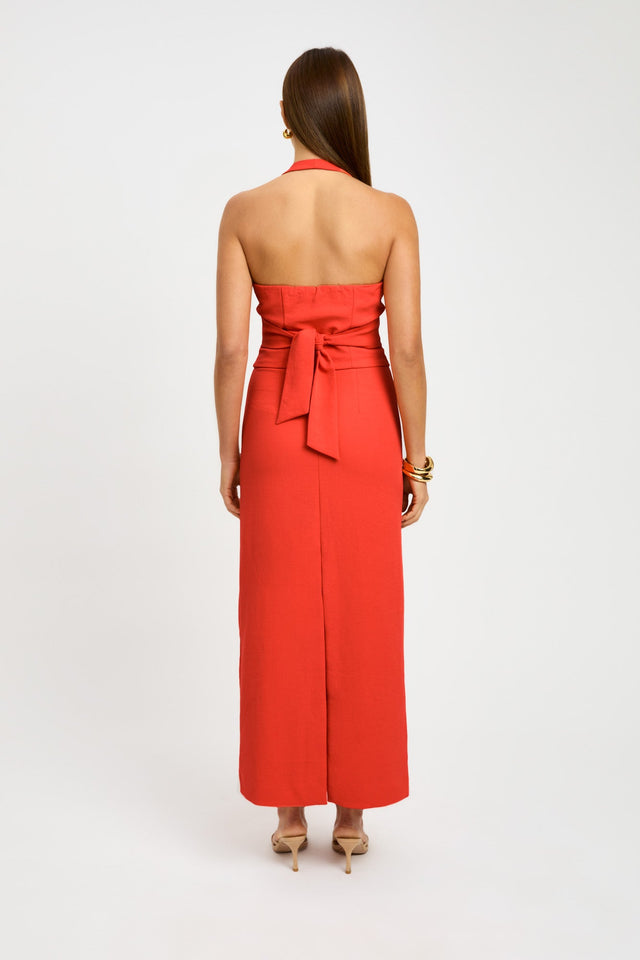 front Ariel Midi Skirt Kookai Straight Maxi white womens-skirts 