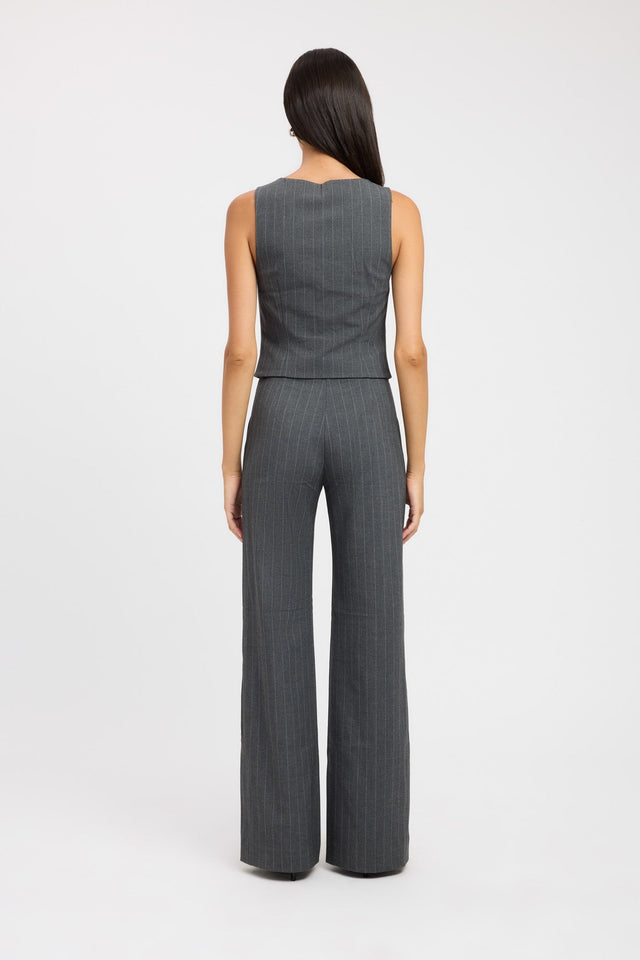 back Bergen Vest Top Kookai Relaxed V-neck Sleeveless Womens-Blouse 