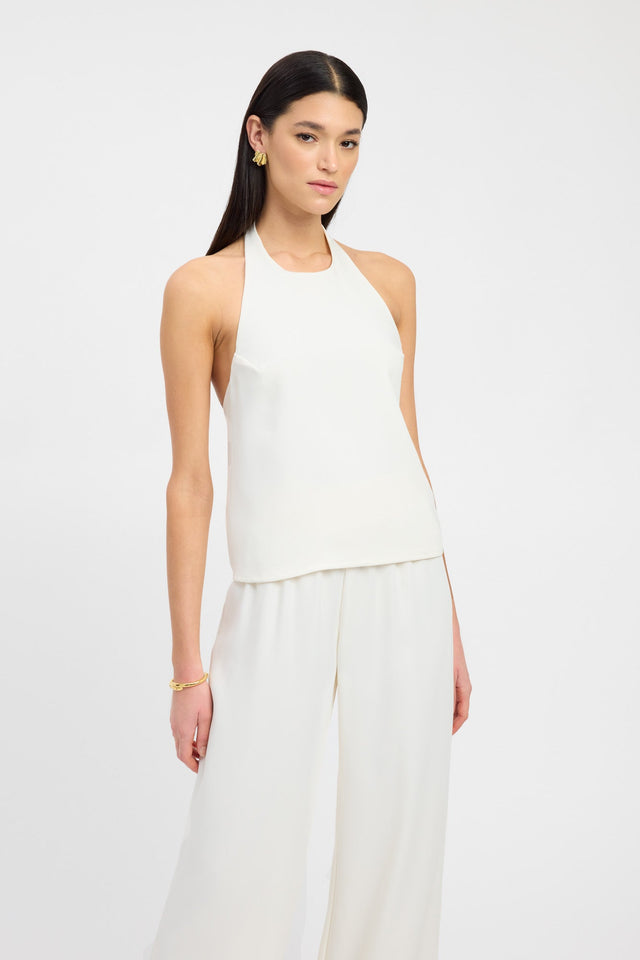 side Maria Core Top Kookai Relaxed Roundneck Sleeveless Womens-Blouse 