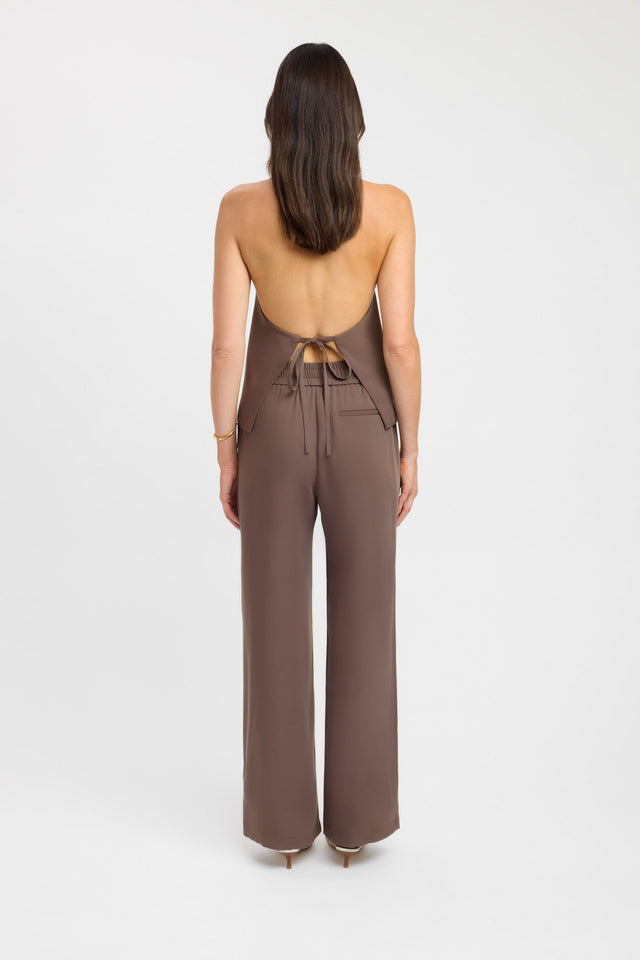 back Maria Core Top Kookai Relaxed Roundneck Sleeveless Womens-Blouse 