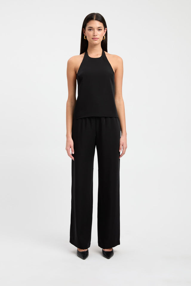 side Maria Core Top Kookai Relaxed Roundneck Sleeveless Womens-Blouse 
