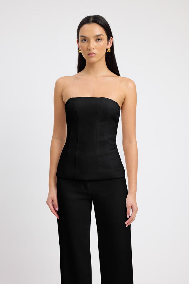 product Ariel Corset Kookai Fitted Squareneck Sleeveless Womens-Blouse 