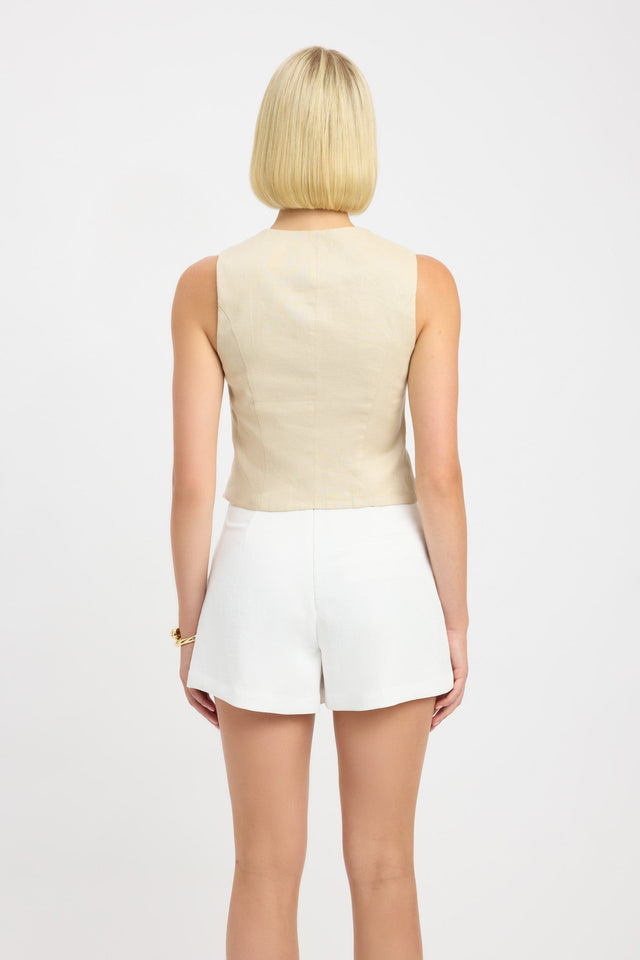 product Tahiti Link Top Kookai Fitted Scoopneck Sleeveless Womens-Blouse 