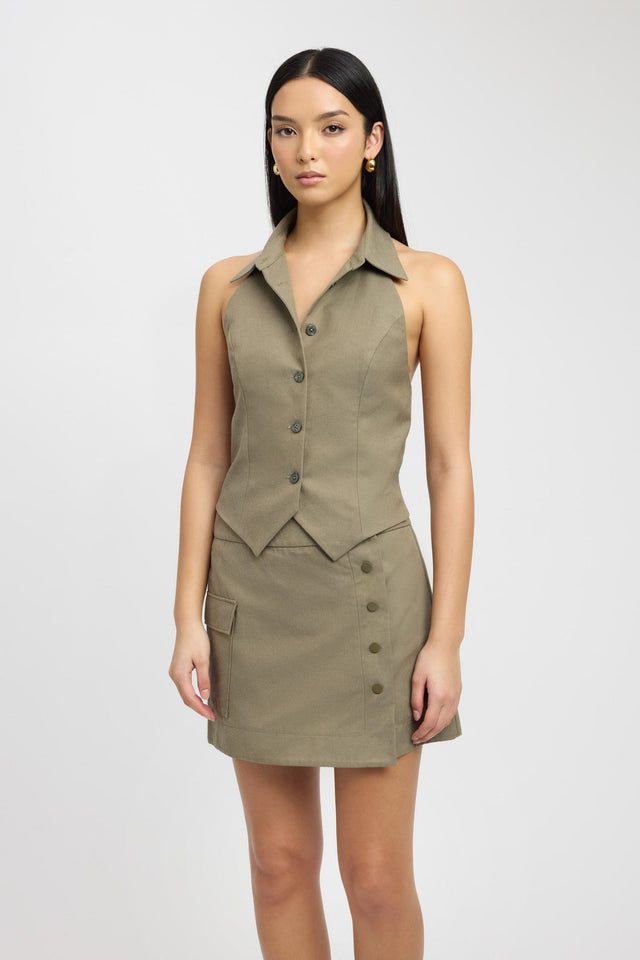 product Willa Vest Kookai Fitted V-neck Sleeveless Womens-Blouse 