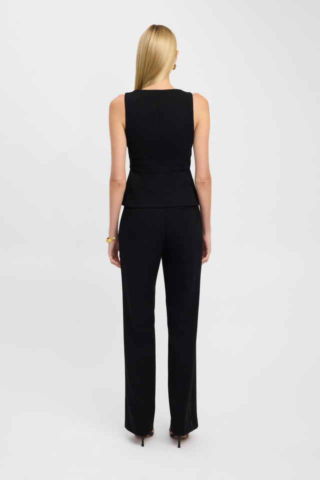 back Erika Top Kookai Fitted V-neck Sleeveless Womens-Blouse 