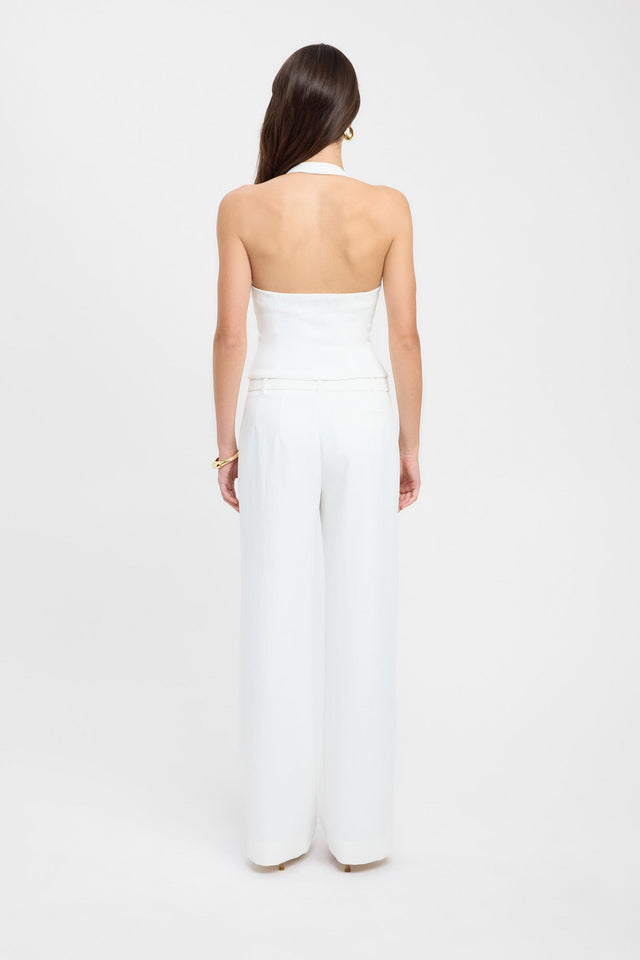 back Oyster Hook Vest Kookai Fitted V-neck Sleeveless Womens-Blouse 