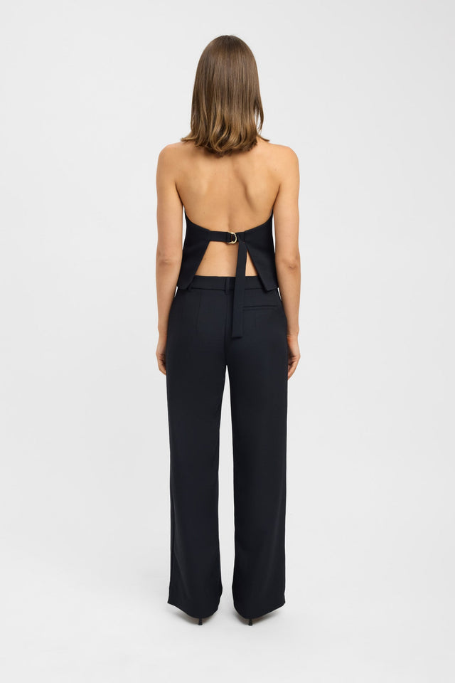 back Oyster D-Ring Vest Kookai Fitted Plungeneck Sleeveless Womens-Blouse 