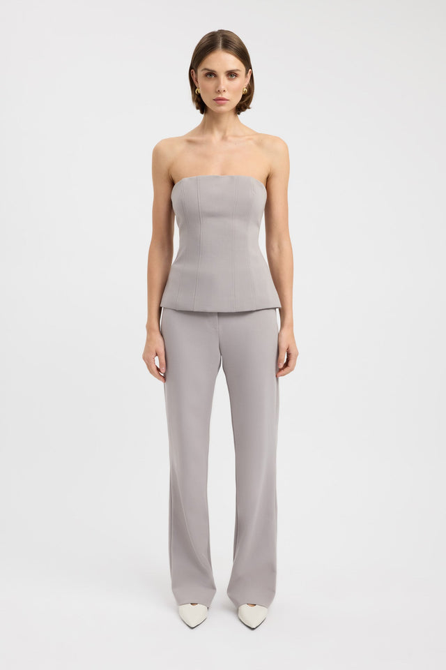 side Erika Corset Kookai Fitted Straight Sleeveless Womens-Blouse 