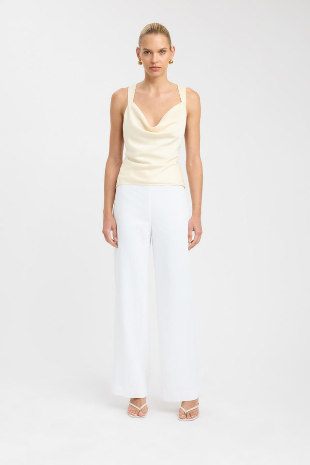 side Palermo Cowl Top Kookai Relaxed Cowlneck Sleeveless Womens-Blouse 