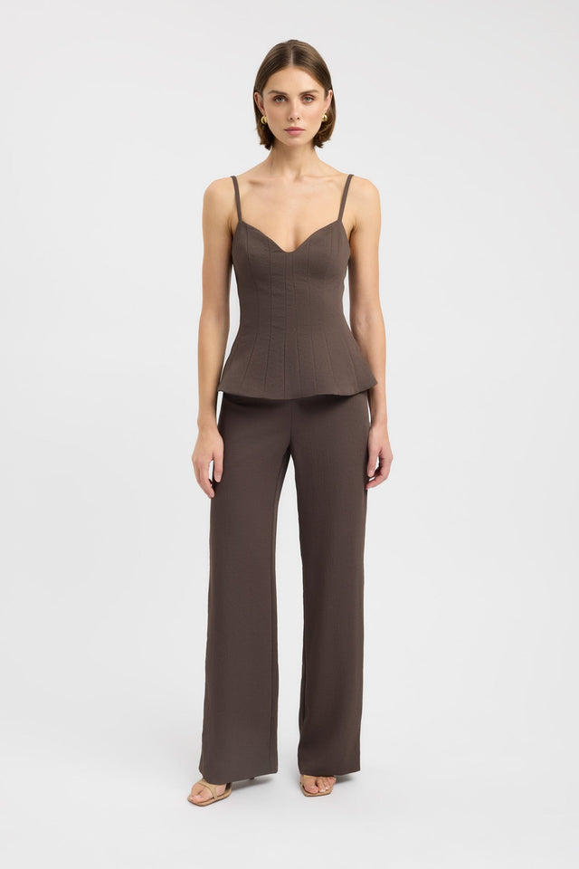 side Oyster Core Low Rise Pant Kookai Wide-leg Low-rise black womens-regular-pants 
