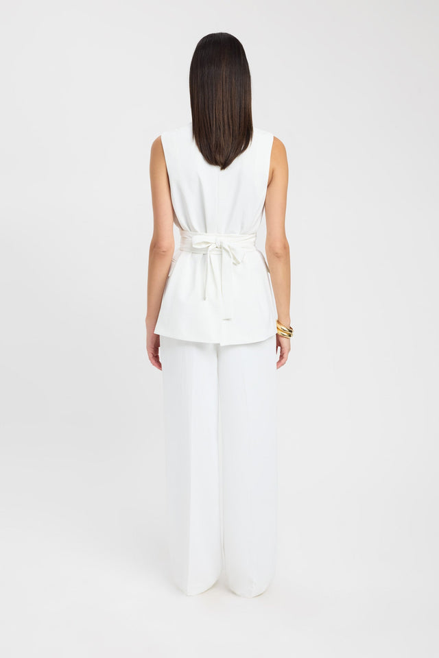 back Opal Top Kookai Relaxed V-neck Sleeveless Womens-Blouse 