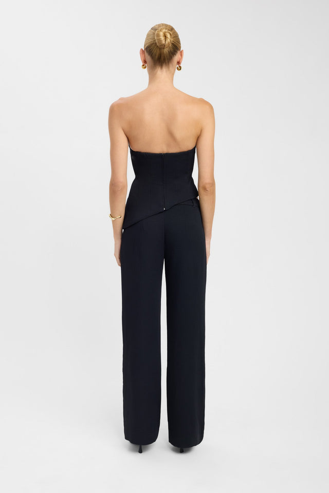 back Oyster Curve Corset Kookai Fitted Straight Sleeveless Womens-Blouse 