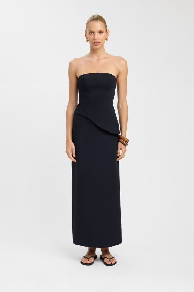 side Oyster Curve Corset Kookai Fitted Straight Sleeveless Womens-Blouse 