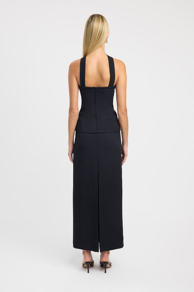 back Ariel Bodice Top Kookai Fitted Straight Sleeveless Womens-Blouse 