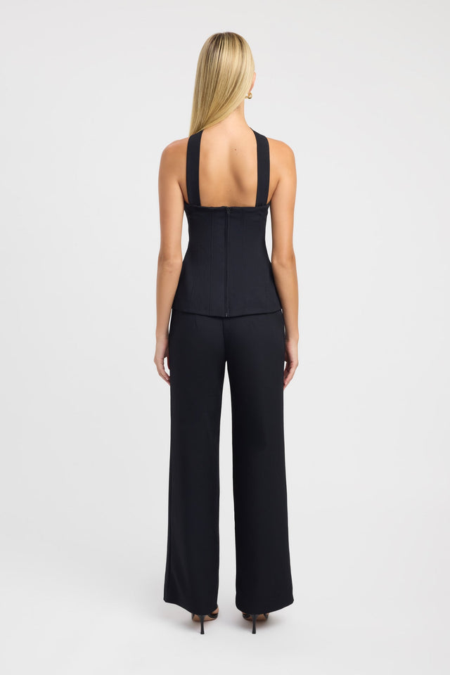 back Ariel Bodice Top Kookai Fitted Straight Sleeveless Womens-Blouse 