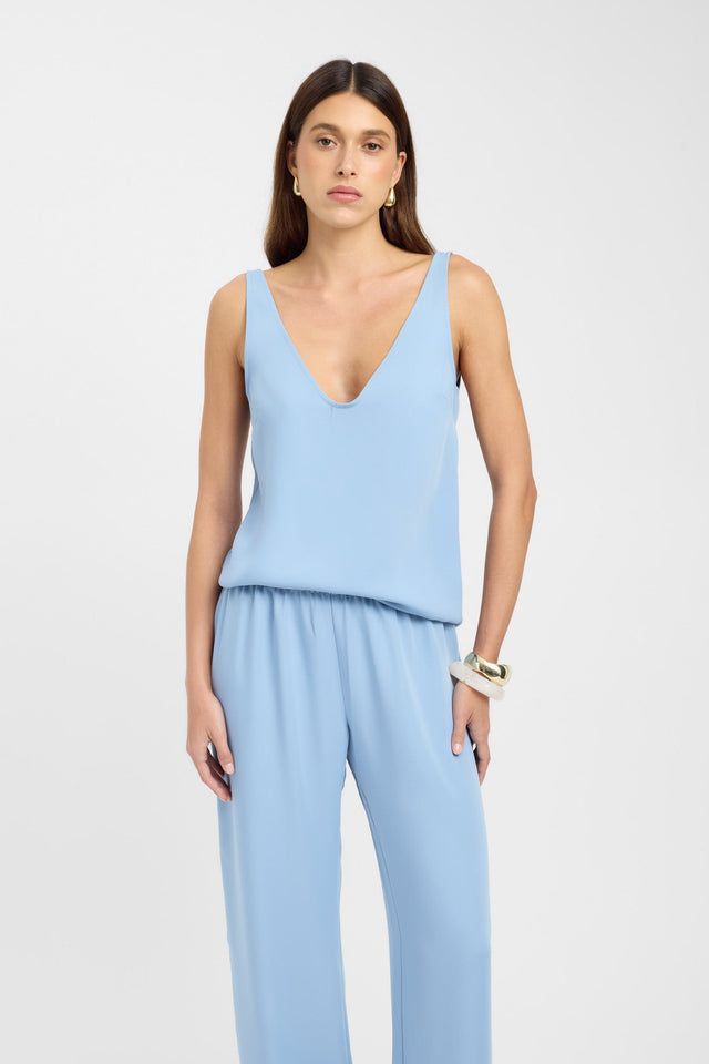 front Maria Cami Kookai Relaxed V-neck Sleeveless Womens-Blouse 