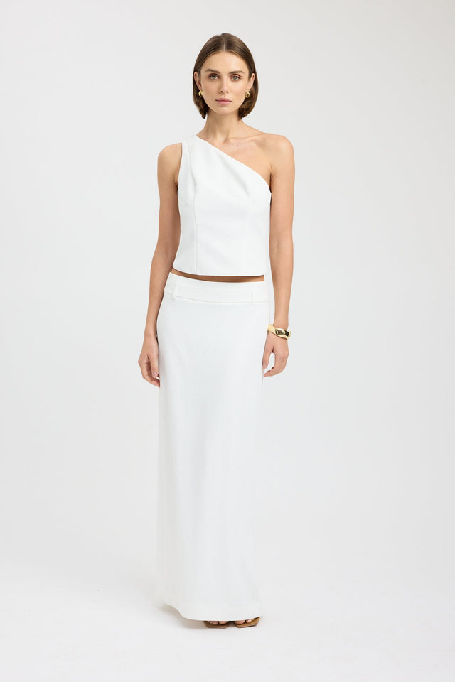 side Ariel Low Rise Maxi Skirt Kookai Straight Maxi black womens-skirts 