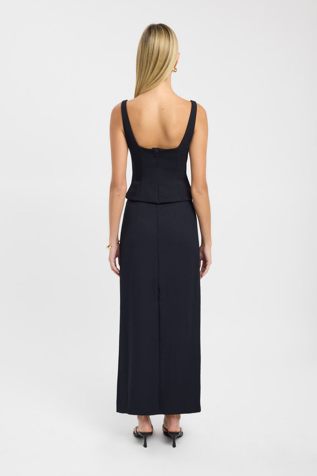 back Ariel Bra Top Kookai Fitted Sweetheart Sleeveless Womens-Blouse 