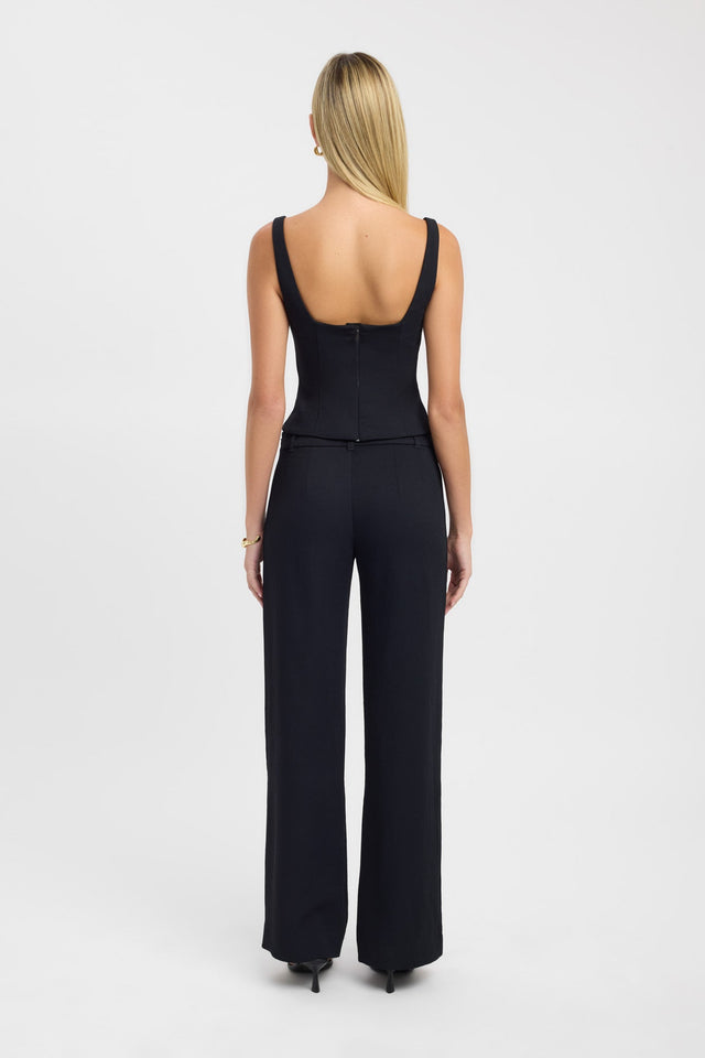 back Ariel Bra Top Kookai Fitted Sweetheart Sleeveless Womens-Blouse 