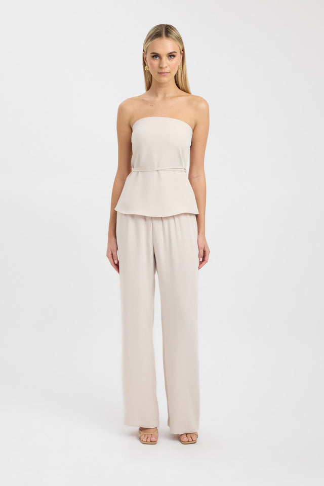 side Maria Strapless Top Kookai Fitted Straight Sleeveless Womens-Blouse 