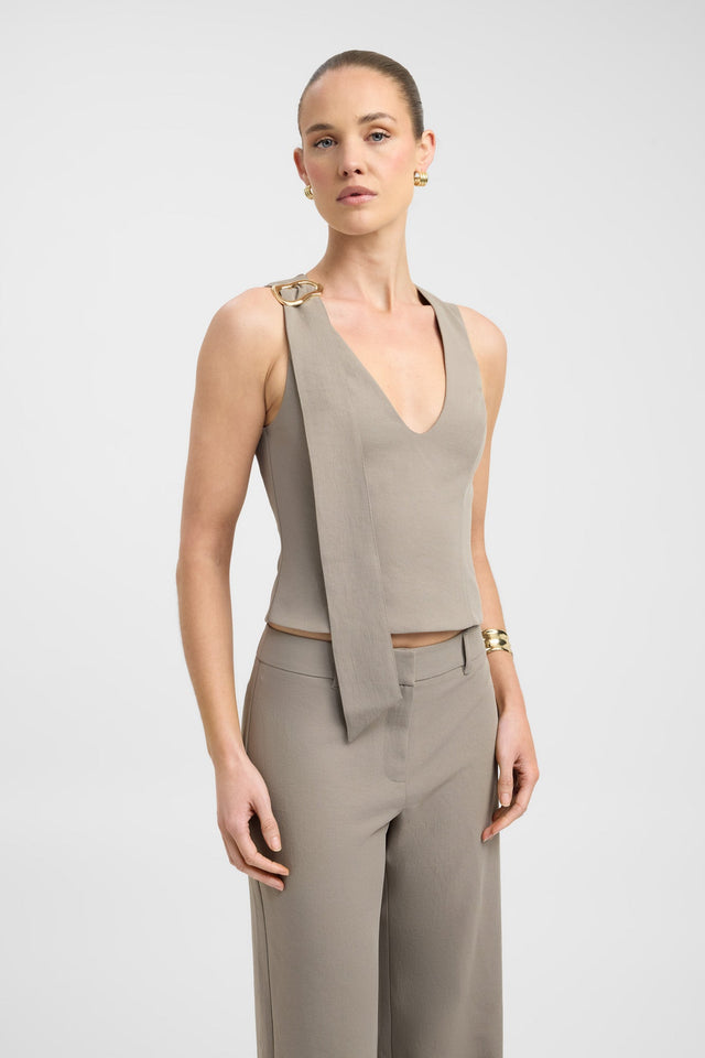 Ariel Buckle Slider Top