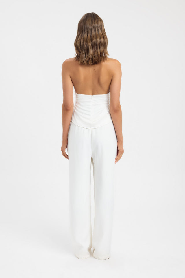 back Palermo Top Kookai Fitted Plungeneck Sleeveless Womens-Blouse 