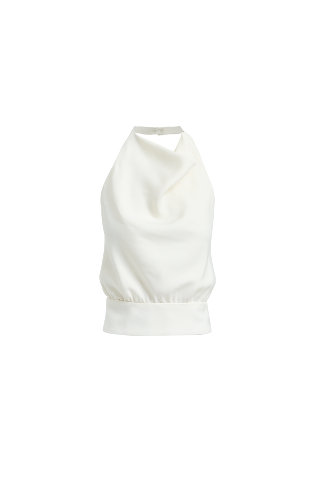 Maria Top Kookai Fitted Cowlneck Sleeveless Womens-Blouse 