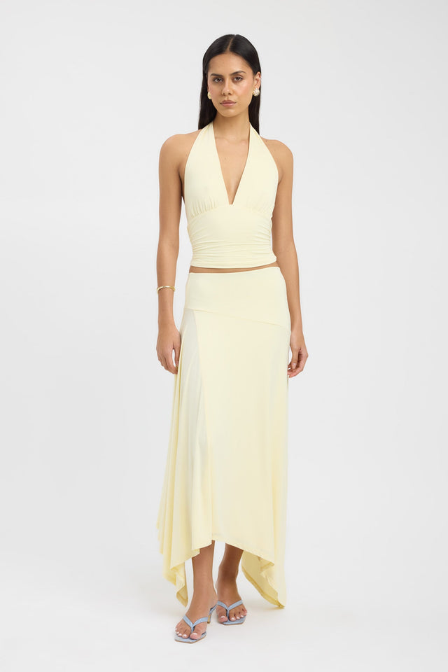 front Zali Skirt Kookai Asymmetry Maxi womens-skirts 