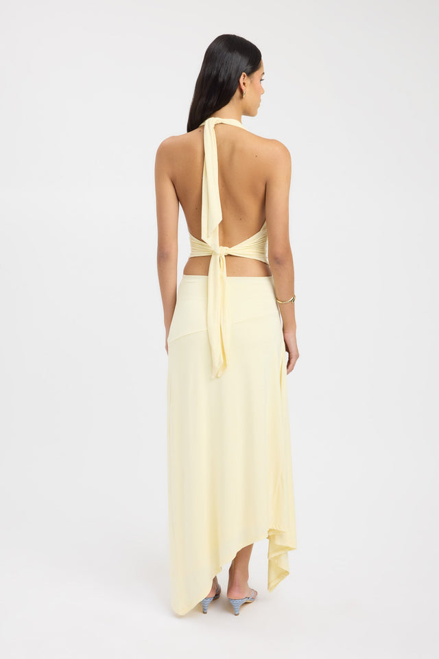 back Zali Skirt Kookai Asymmetry Maxi womens-skirts 