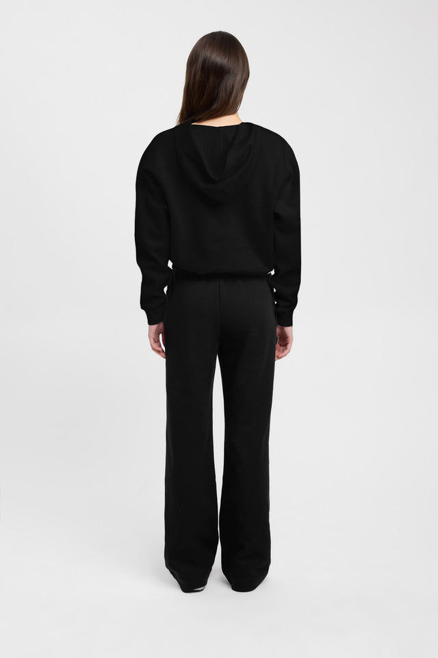 back Otis Hoodie Kookai High neck Relaxed beige womens-jumpers 