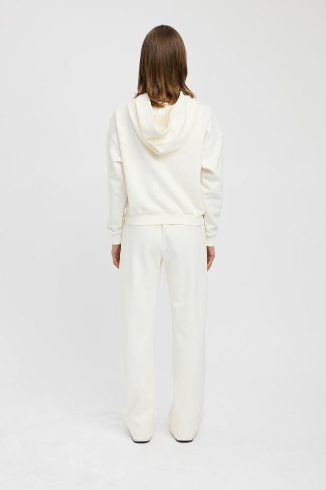 back Otis Hoodie Kookai V Neck Relaxed white womens-jumpers 