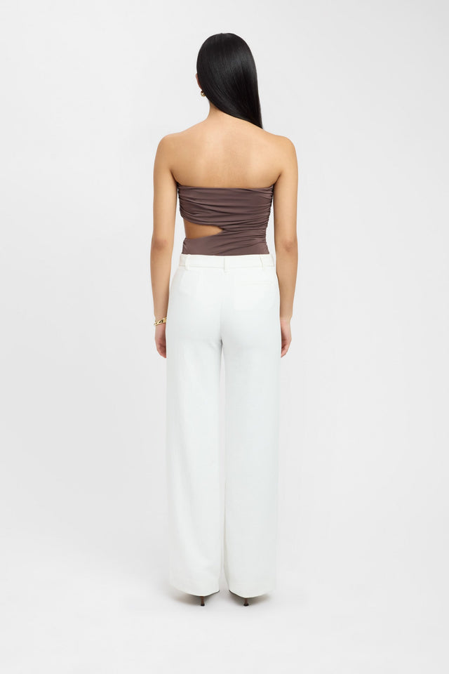 back Cece Strapless Top Kookai Fitted Straight Sleeveless Womens-Blouse 