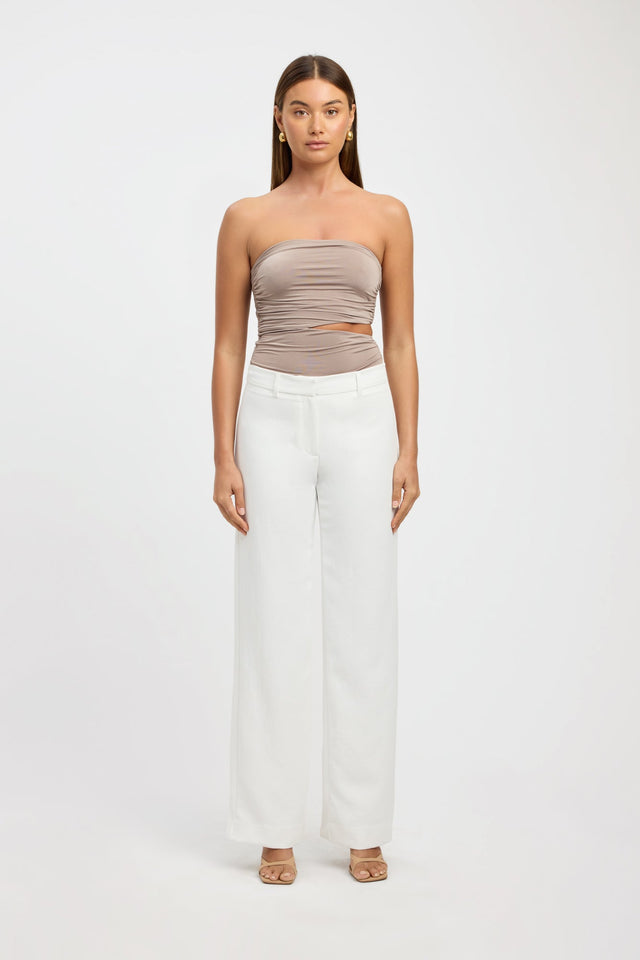 product Cece Strapless Top Kookai Fitted Asymmetry Sleeveless Womens-Blouse 