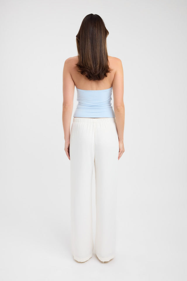 back Char Cowl Top Kookai Fitted Cowlneck Sleeveless Womens-Blouse 