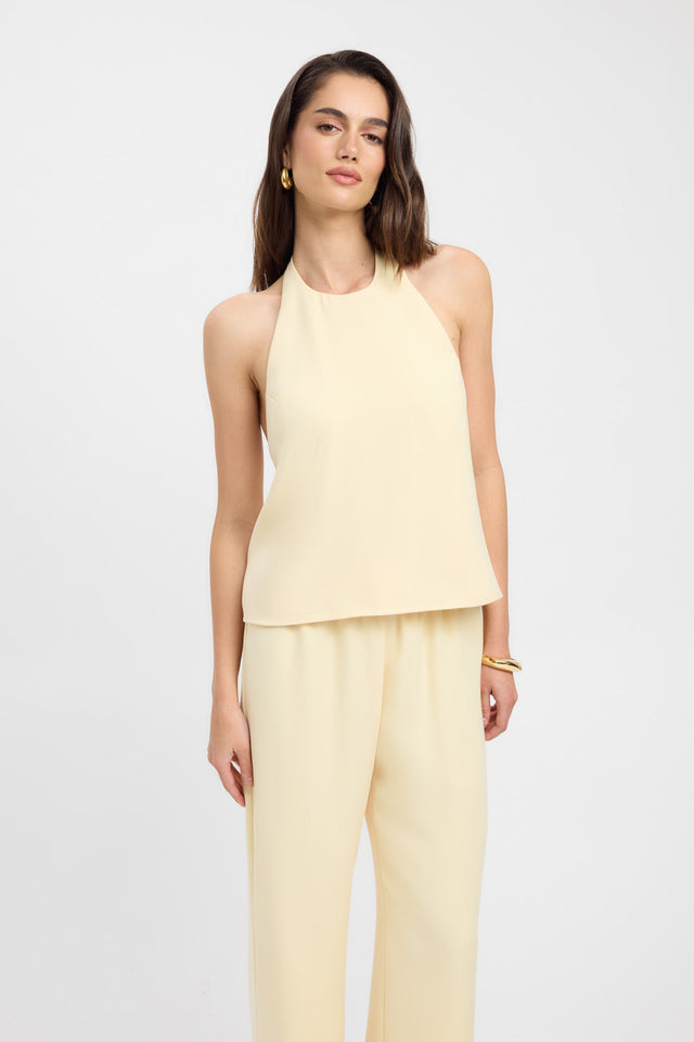side Maria Wide Leg Pant Kookai Wide-leg High-rise black womens-regular-pants 