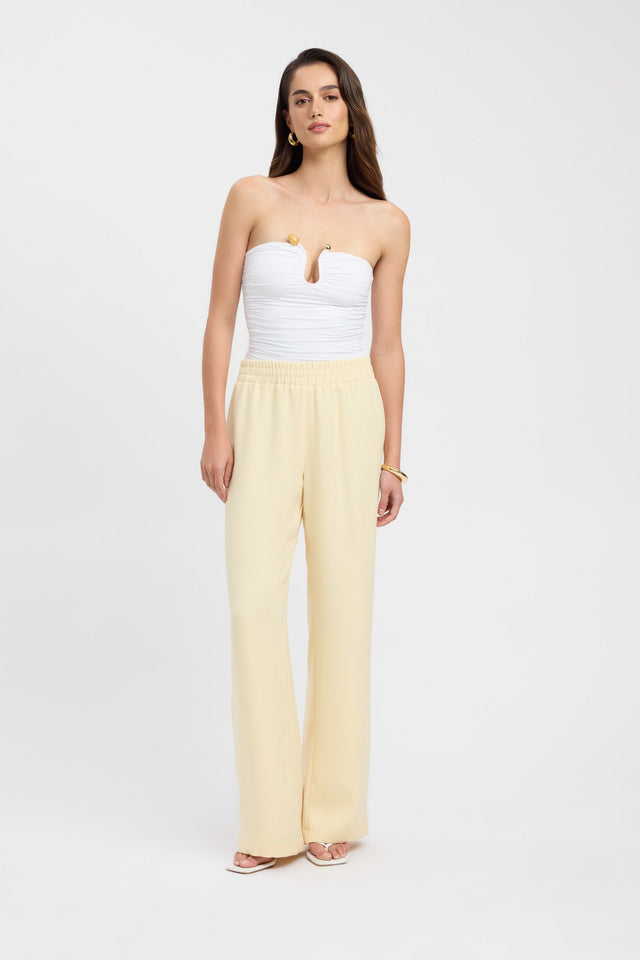 side Maria Wide Leg Pant Kookai Wide-leg High-rise black womens-regular-pants 