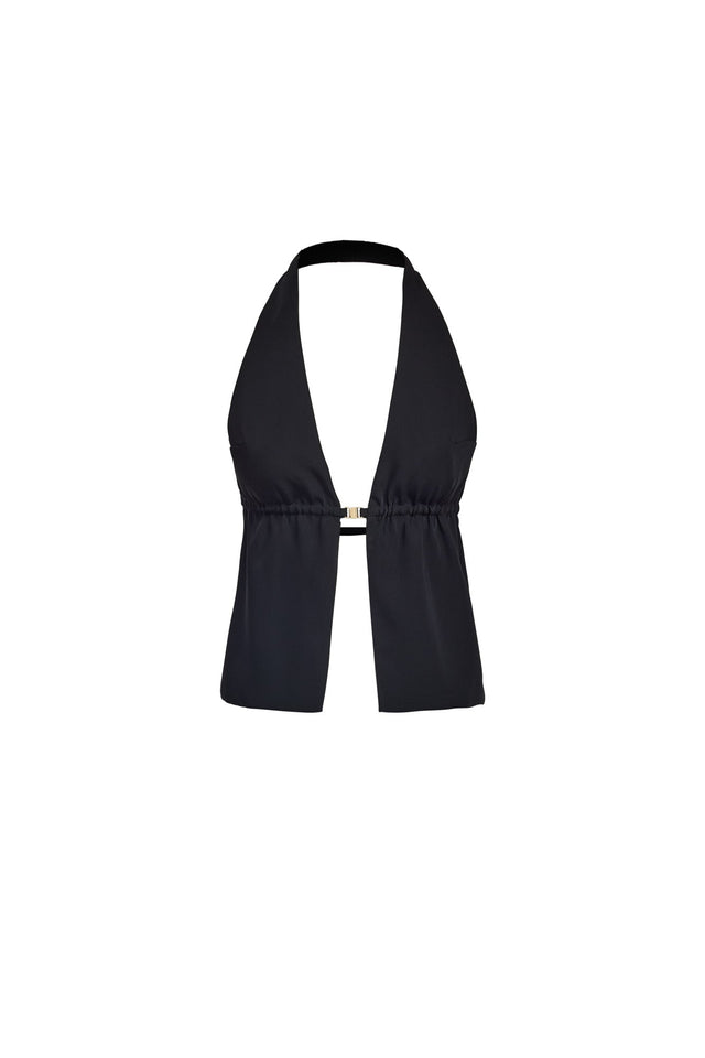 product Maria Backless Top Kookai Fitted Plungeneck Sleeveless Womens-Blouse 