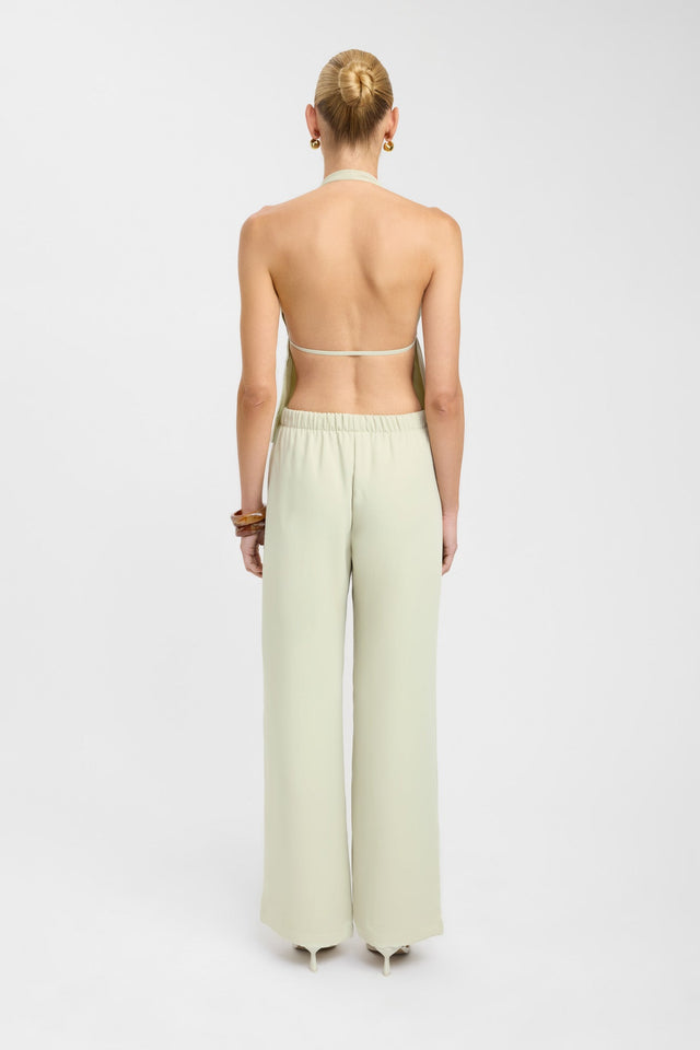 back Maria Elastic Pant Kookai Wide-leg High-rise brown womens-regular-pants 
