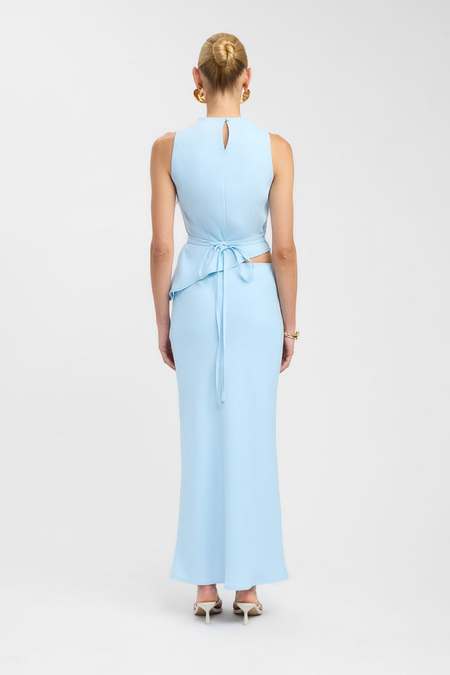 back Maria High Cowl Top Kookai Fitted Cowlneck Sleeveless Womens-Blouse 