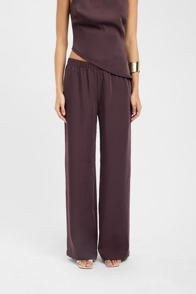 front Maria Elastic Pant Kookai Wide-leg High-rise black womens-regular-pants 