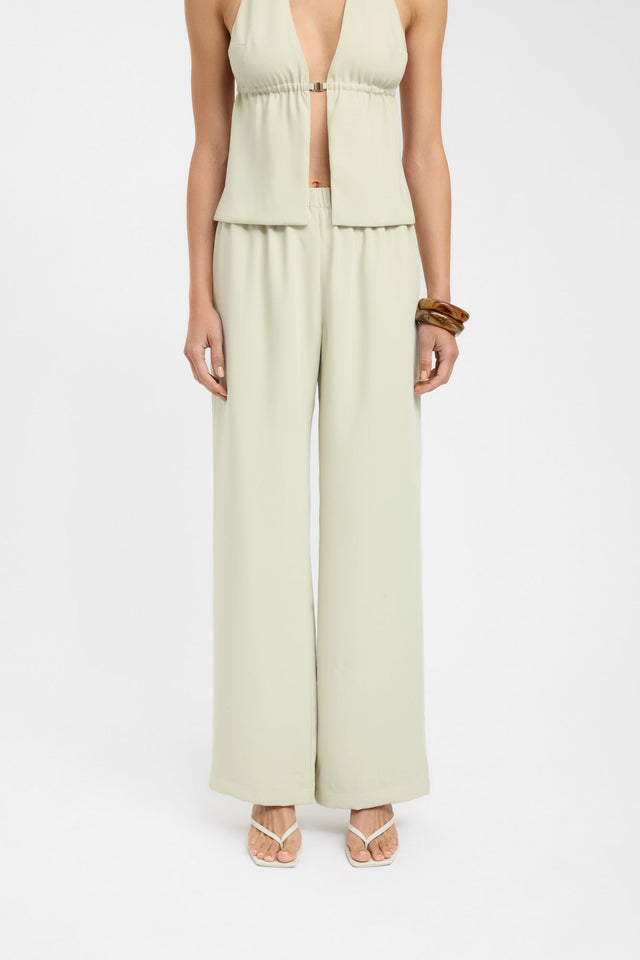 front Maria Elastic Pant Kookai Wide-leg High-rise brown womens-regular-pants 