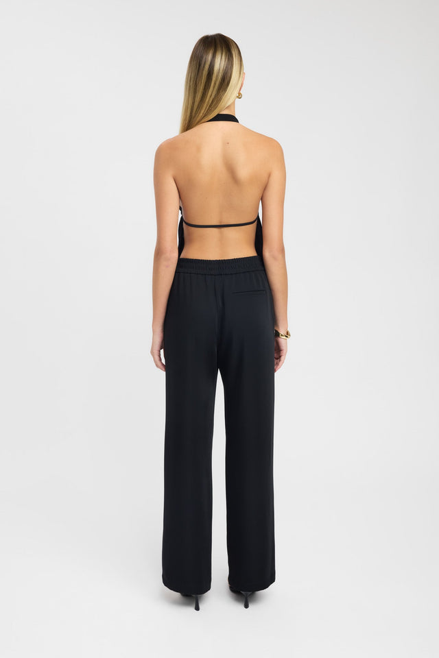 back Maria Backless Top Kookai Fitted Plungeneck Sleeveless Womens-Blouse 