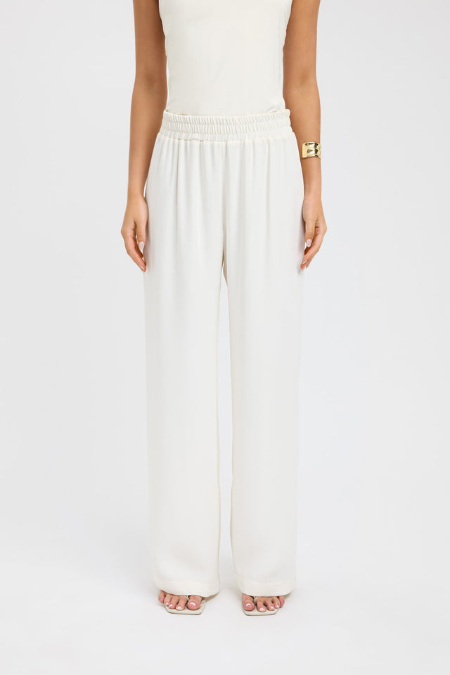 side Maria Wide Leg Pant Kookai Wide-leg High-rise brown womens-regular-pants 