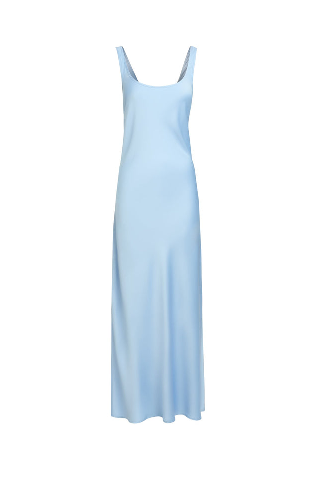 product Milan Classic Slip Kookai Straight Midi Relaxed Scoopneck white womens-dresses 