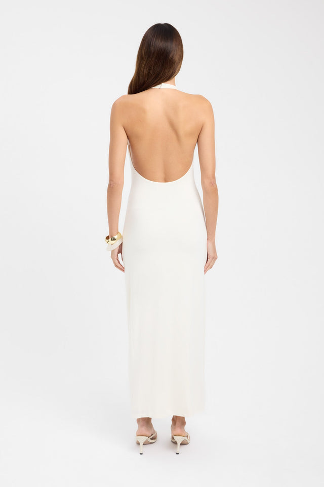 back Polly Maxi Dress Kookai Bodycon Maxi Fitted Plungeneck black womens-dresses 