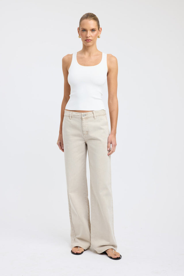 front Morris Jean Kookai Wide-leg Mid-rise womens-regular-pants 