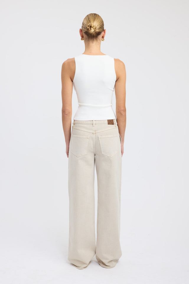 back Morris Jean Kookai Wide-leg Mid-rise womens-regular-pants 